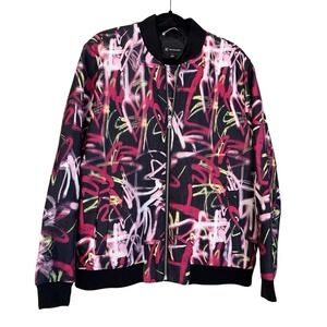 $169 INC International Concepts‎ Men's Graffiti Bomber Jacket Coat L